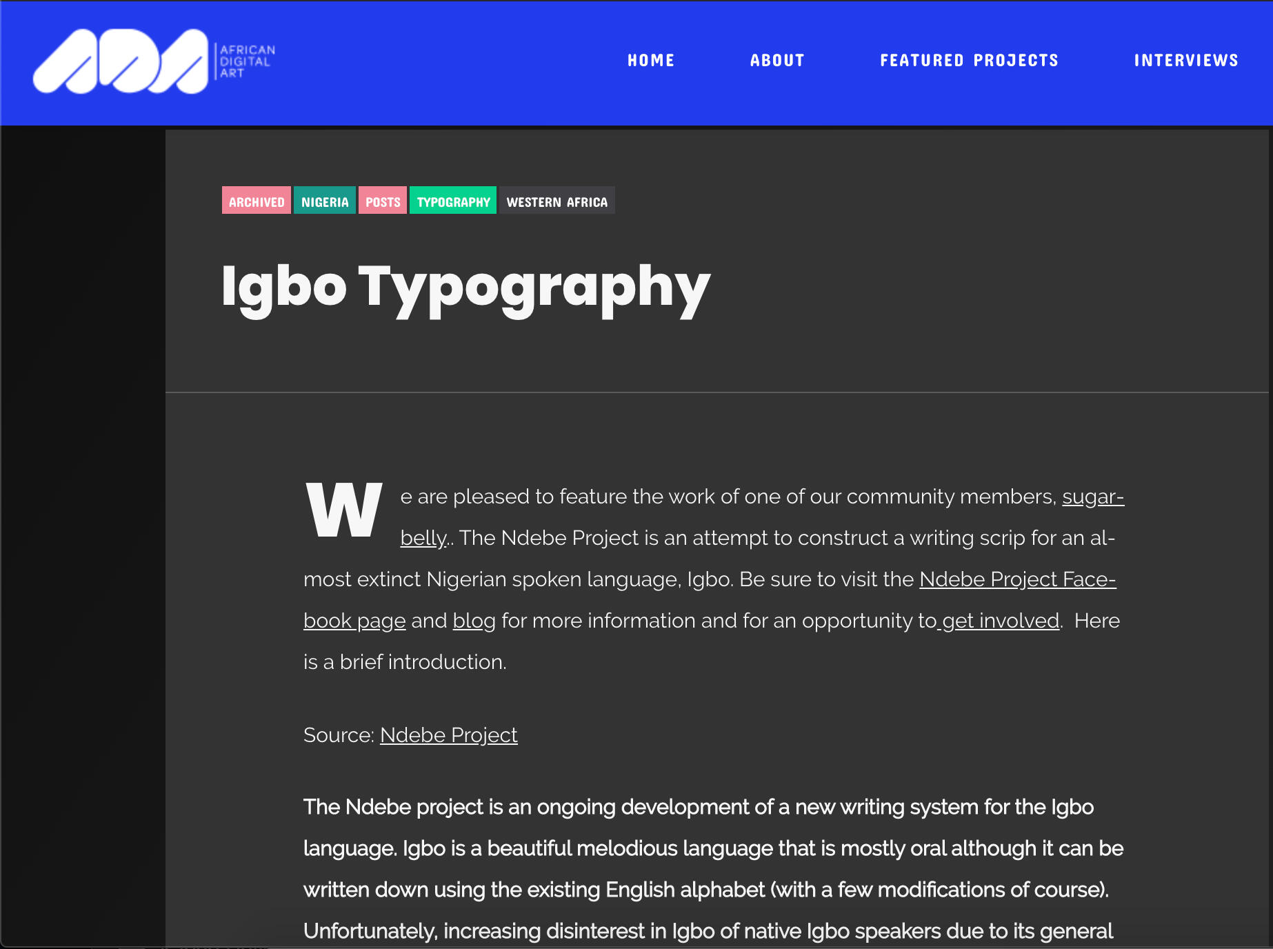 Ndebe | A Modern Igbo Script